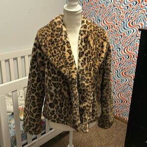 Cheetah Print Fur Coat